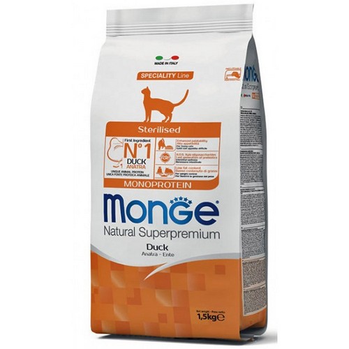 Monge Cat Sterilised Monoproteico Anatra 1,5 kg