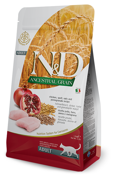 N&D Ancestral Grain feline Pollo Melograno 1,5 kg