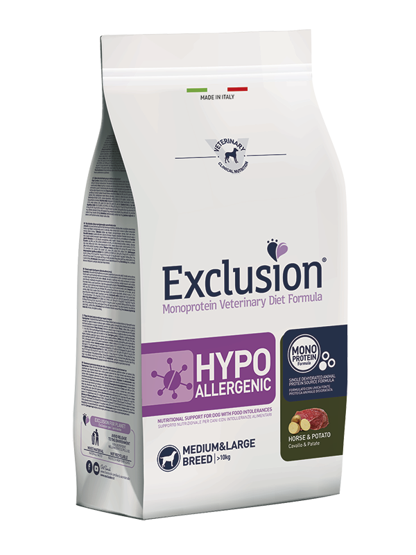 Exclusion Diet Hypoallergenic Medium/Large Cavallo e Patate 12 kg