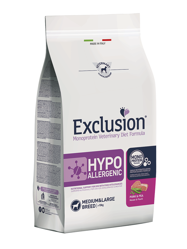 Exclusion Diet Hypoallergenic Medium/Large Maiale e Piselli 2 kg