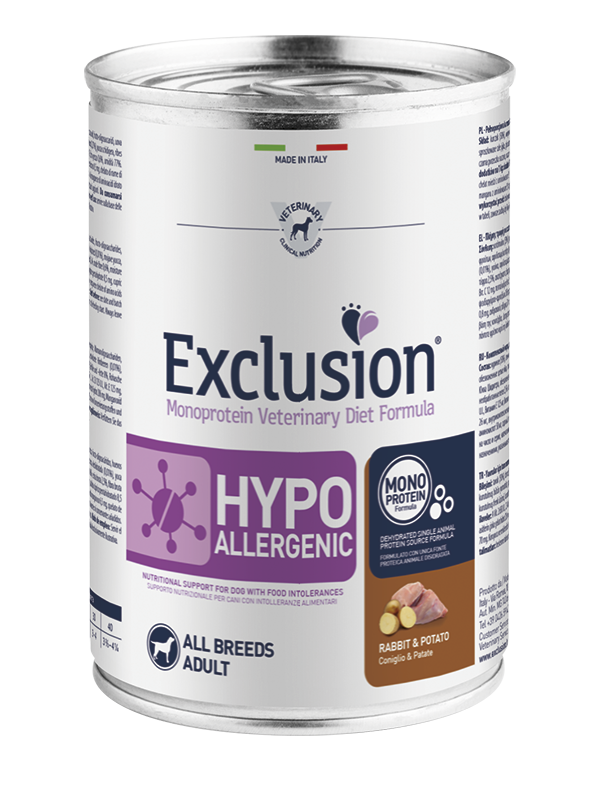 Exclusion Diet Hypoallergenic Coniglio e Patate 400 gr