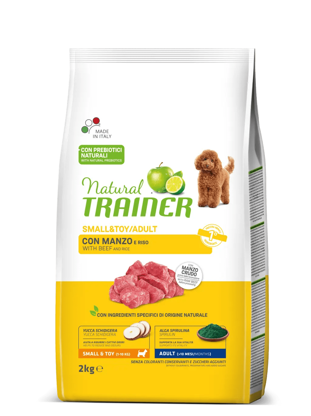 Trainer Natural Dog Adult  Small & Toy Manzo e Riso	2kg