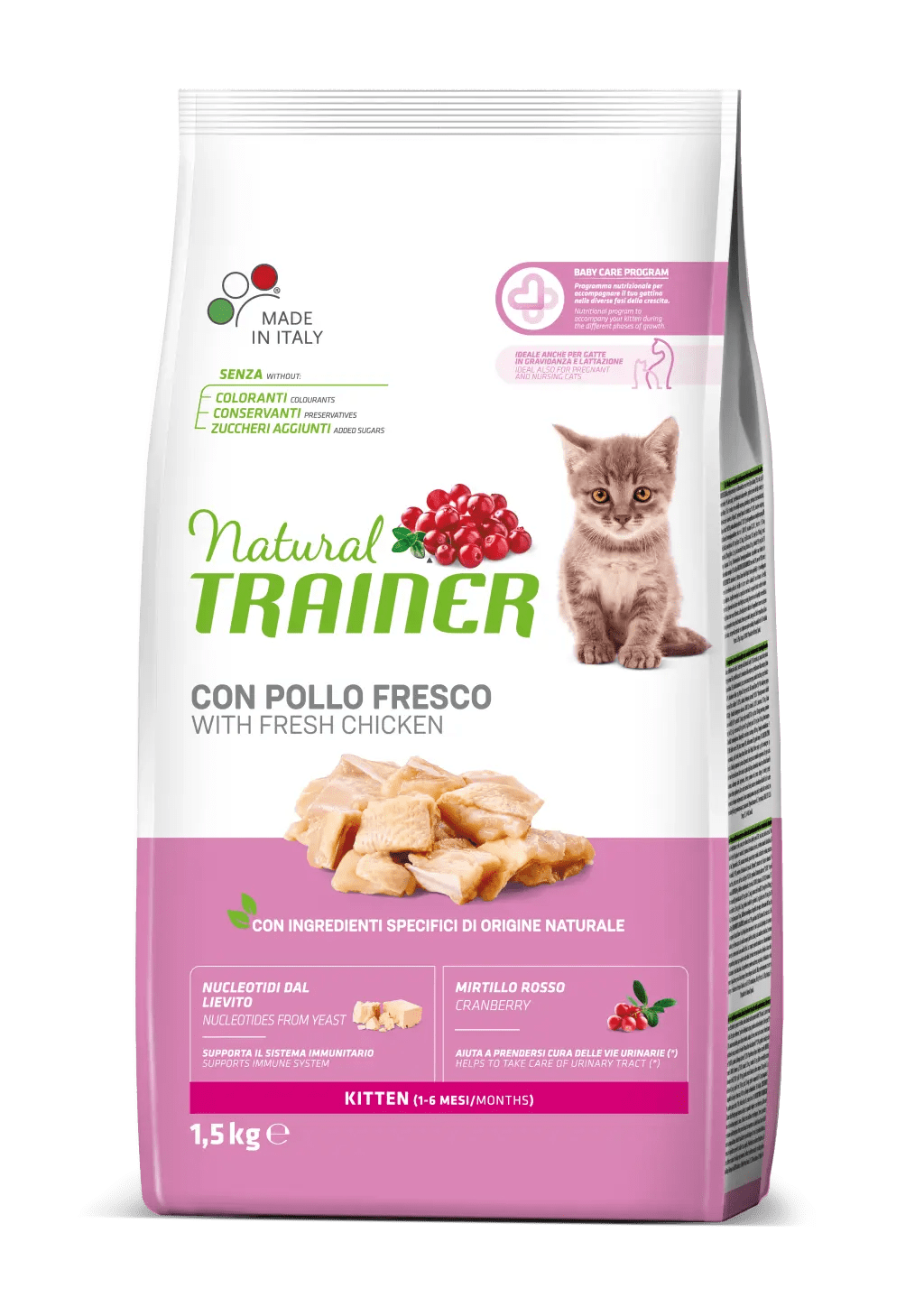 Trainer Natural Cat Kitten Chicken 1,5 kg