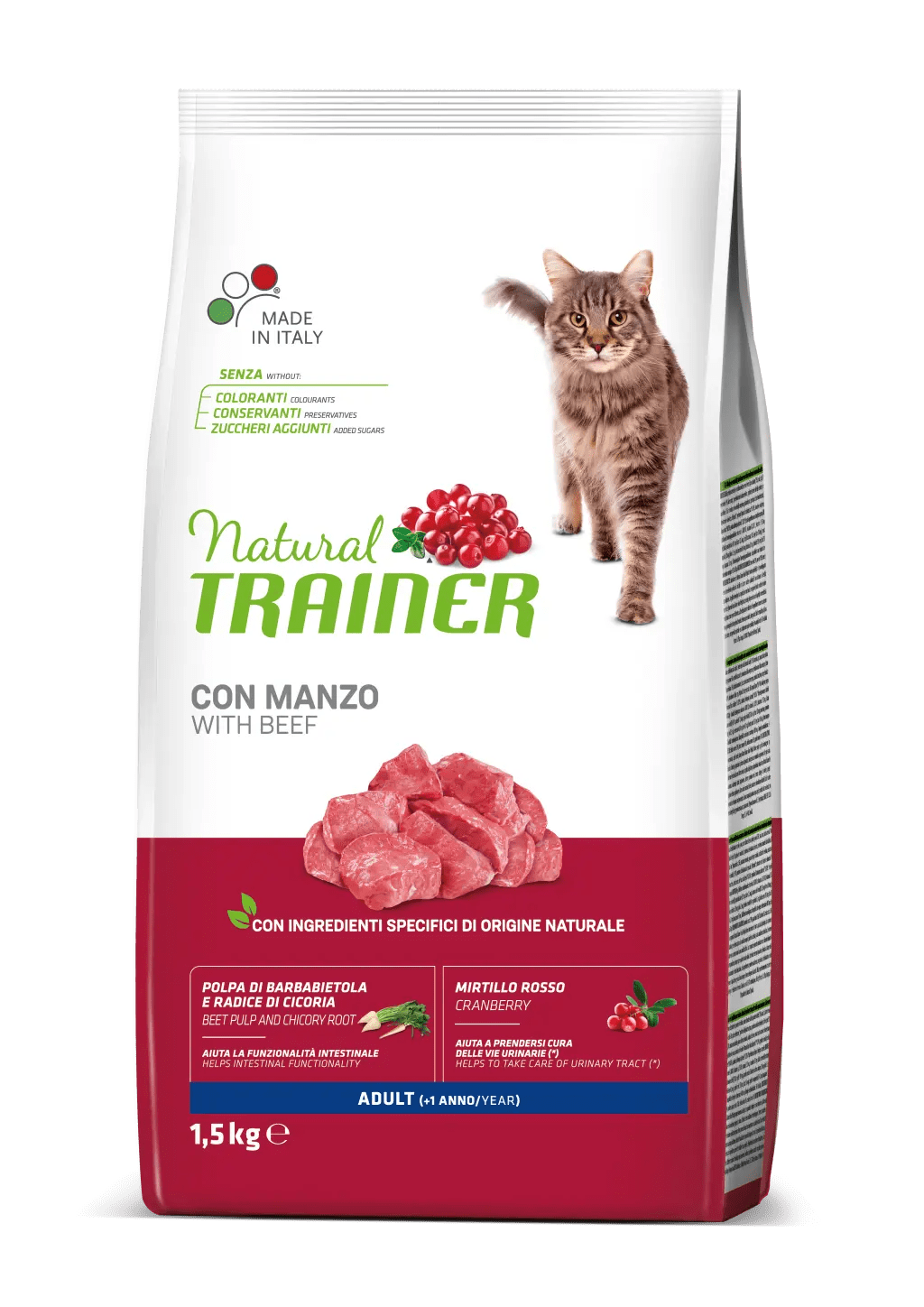Trainer Natural Cat Adult  Manzo 1,5 kg